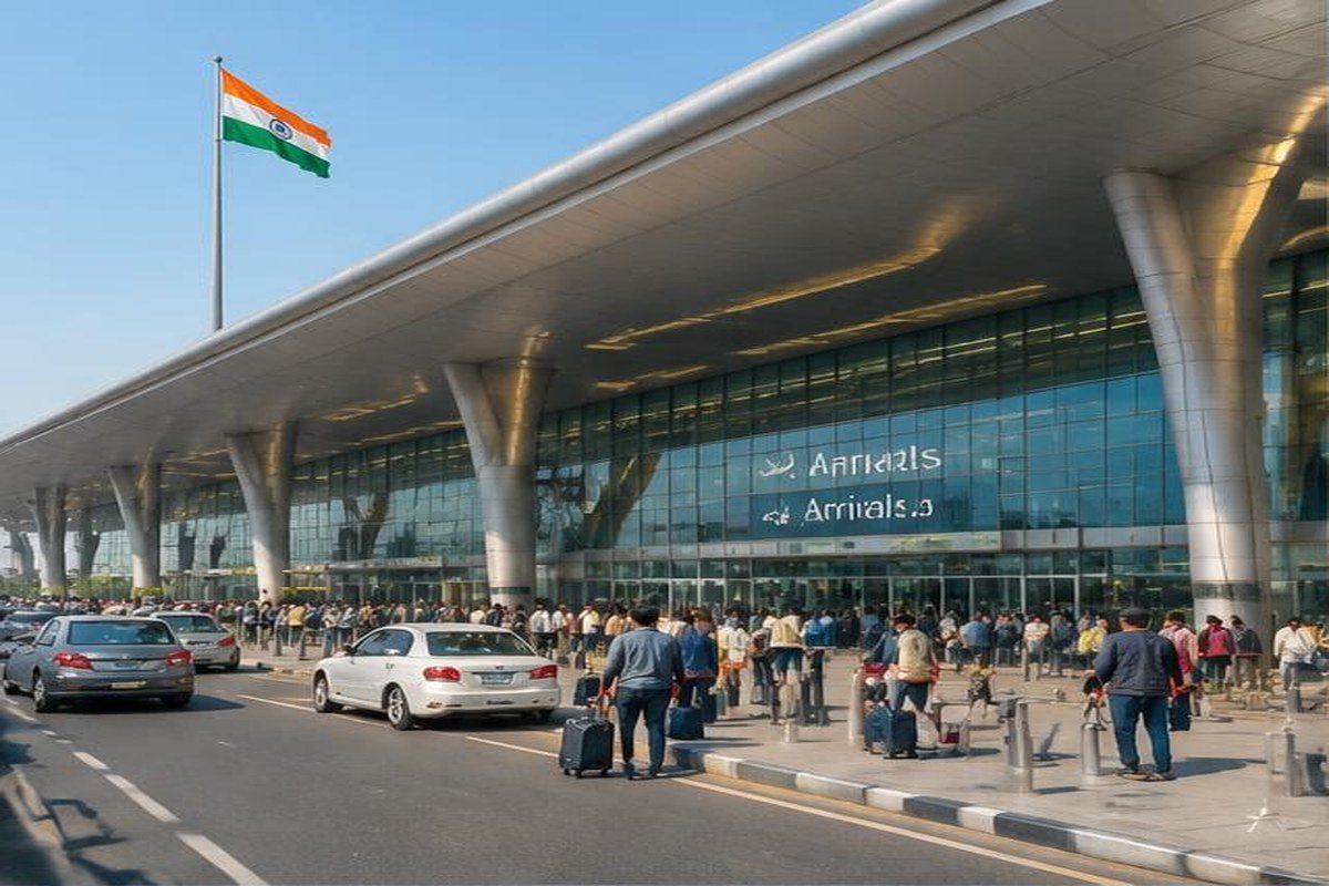 aéroport international de Delhi, étape du jour 1