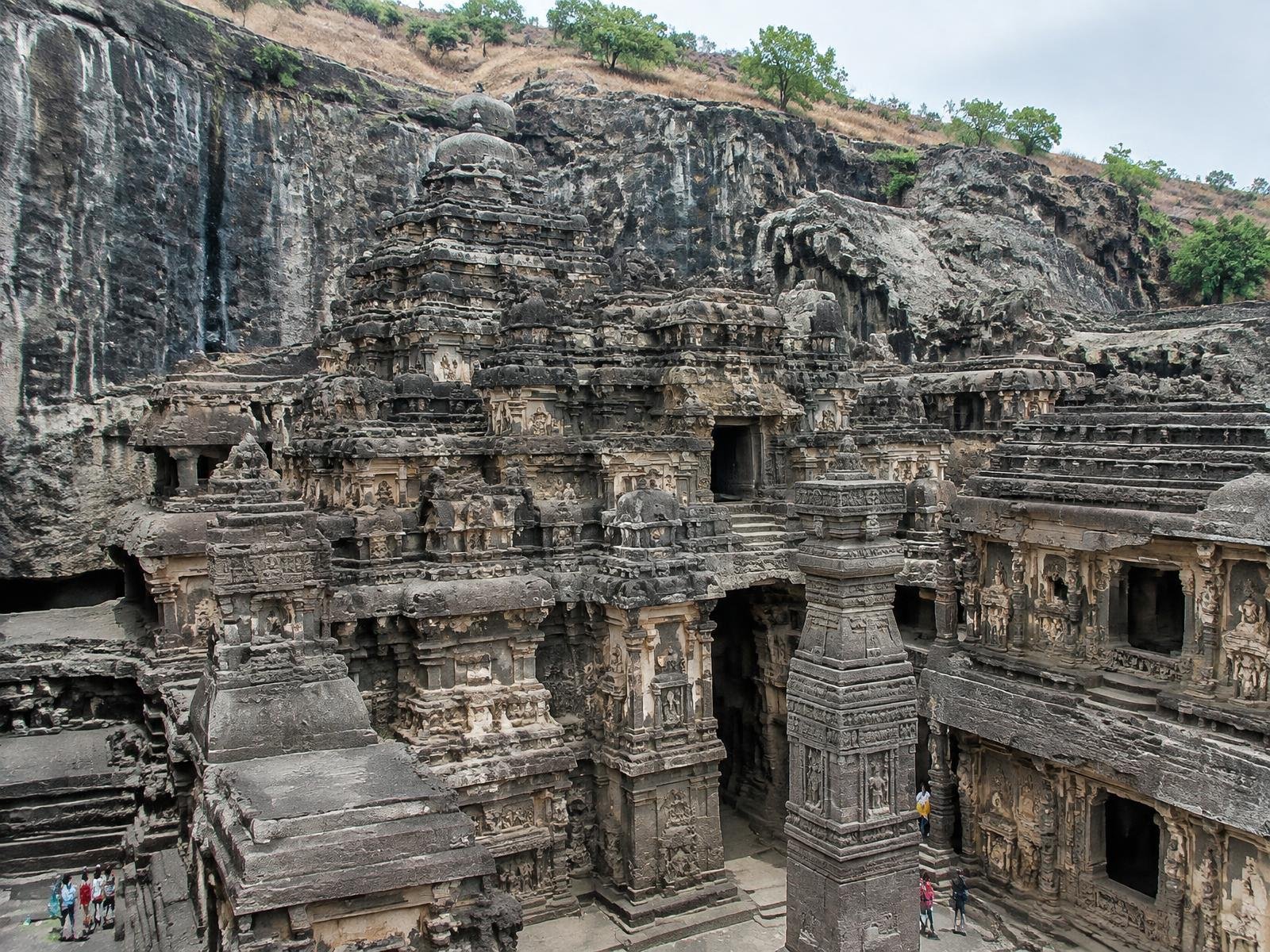 Temple rupestre de Kailasa à Ellora, au Maharashtra